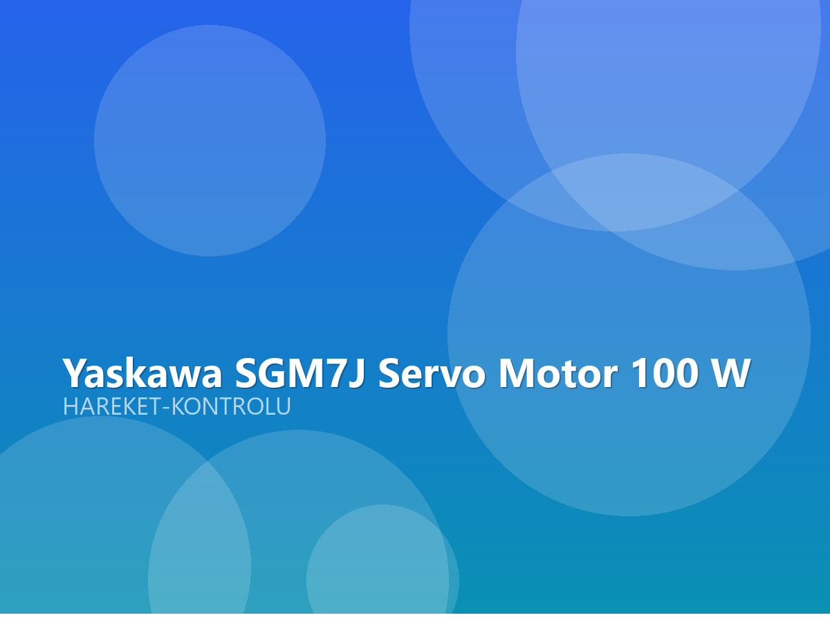 Yaskawa SGM7J Servo Motor 100 W