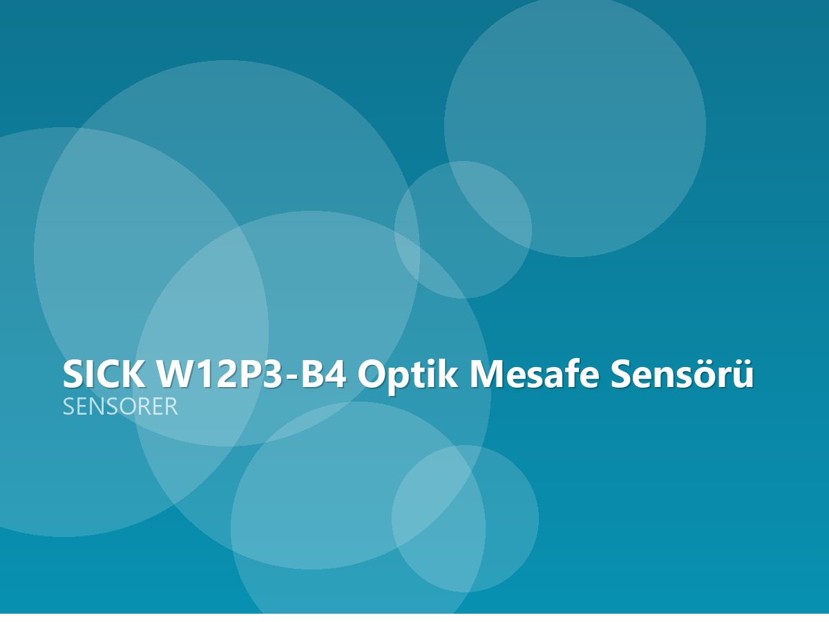 SICK W12P3-B4 Optik Mesafe Sensörü