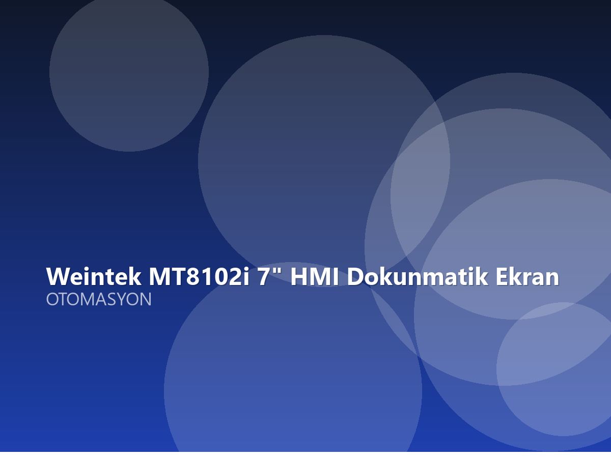 Weintek MT8102i 7" HMI Dokunmatik Ekran